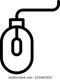 Icono Del Ratón, Signo De Pensamiento De Diseño Y Símbolo Aislado En Fondo Blanco.