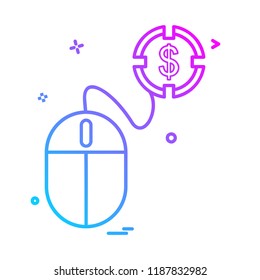 Mouse icon design vector