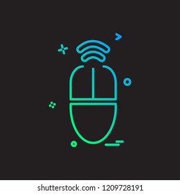 Mouse icon design vector