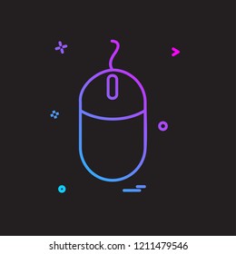 Mouse icon design vector