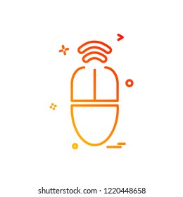 Mouse icon design vector