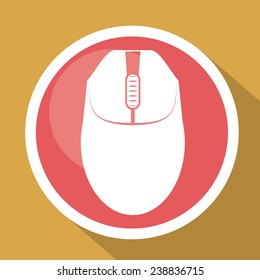 mouse icon design, vector illustration eps10 graphic 