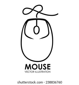 mouse icon design, vector illustration eps10 graphic 