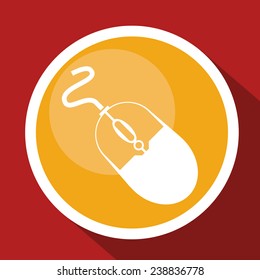mouse icon design, vector illustration eps10 graphic 