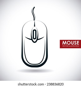 mouse icon design, vector illustration eps10 graphic 