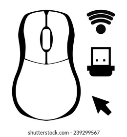 mouse icon design, vector illustration eps10 graphic 