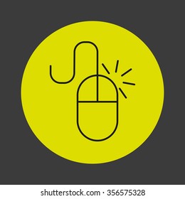 mouse icon design, vector illustration eps10 graphic 