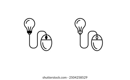 Mouse icon design with white background stock illustration