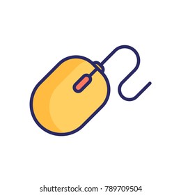 mouse icon filled outline