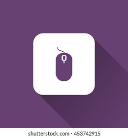 mouse icon. flat design