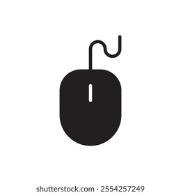 Mouse icon Flat line illustration