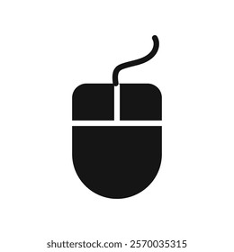 Mouse icon Flat simple outline set