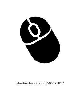mouse icon in flat style isolated. Vector Symbol illustration.