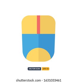mouse icon in Flat style isolated on white background. for your web site design, logo, app, UI. Vector graphics illustration and editable stroke. EPS 10.