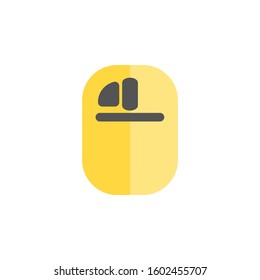 mouse icon flat style, left click, scroll icon, computer input device, logo and presentation template