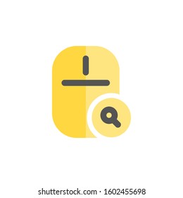 mouse icon flat style, search icon, find icon, computer input device, logo and presentation template