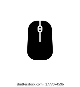 Mouse icon glyph style vector template 