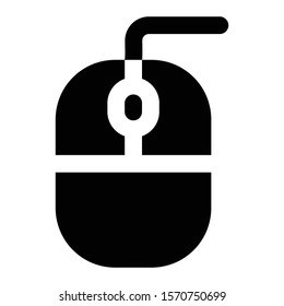 mouse icon glyph vector design