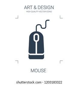 mouse icon. high quality filled mouse icon on white background. from art collection flat trendy vector mouse symbol. use for web and mobile