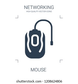 mouse icon. high quality filled mouse icon on white background. from networking collection flat trendy vector mouse symbol. use for web and mobile