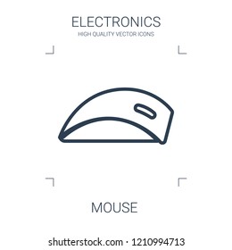 mouse icon. high quality line mouse icon on white background. from electronics collection flat trendy vector mouse symbol. use for web and mobile