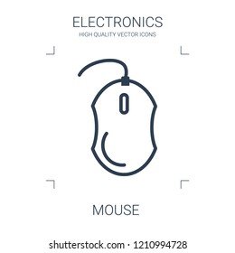 mouse icon. high quality line mouse icon on white background. from electronics collection flat trendy vector mouse symbol. use for web and mobile