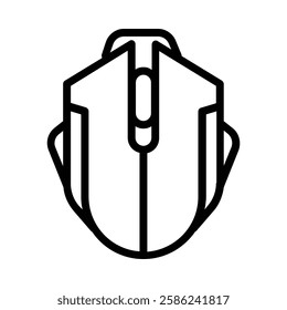 Mouse icon illustration in line style. Perfect for website mobile app presentation. Suitable for any user interface and user experience