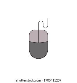 Mouse icon illustration vector flat 