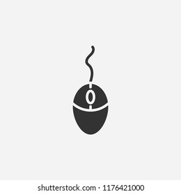 Mouse icon illustration,vector click sign symbol