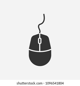 Mouse icon illustration,vector click sign,technology symbol