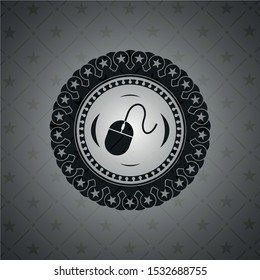 mouse icon inside black badge
