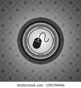 mouse icon inside dark emblem