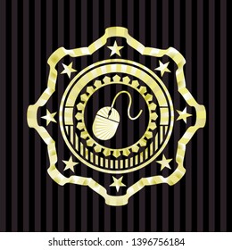 mouse icon inside shiny badge