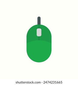 mouse icon, isolated graphic design icon set with flat color style