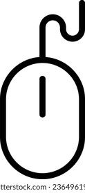 Icono del ratón aislado en el fondo blanco. vector de icono del ratón 