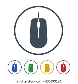 Mouse Icon Isolated on White Background.vector illustration icon