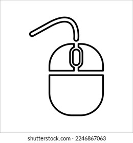 Mouse Icon in Line Style
