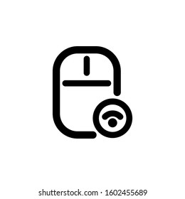 mouse icon line style, wireless icon, computer input device, logo and presentation template