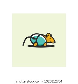 mouse icon logo design
