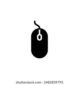 Icono del ratón, diseño del logotipo. Signo y símbolo del Hacer clic. Vector del puntero.