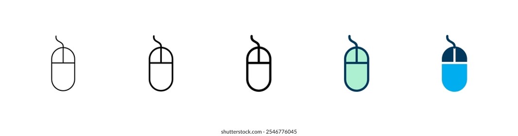 Mouse icon logo design. click sign and symbol. pointer icon vector.