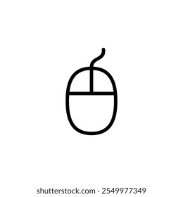 Design do logotipo do ícone do mouse. clique em sinal e símbolo. ícone do ponteiro vetor.