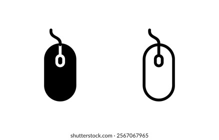 Mouse icon logo design. click sign and symbol. pointer icon vector.