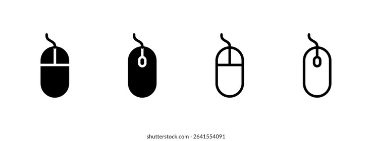 Mouse icon logo design. click sign and symbol. pointer icon vector.