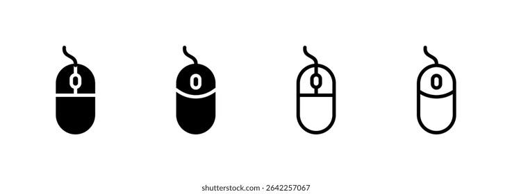 Mouse icon logo design. click sign and symbol. pointer icon vector.