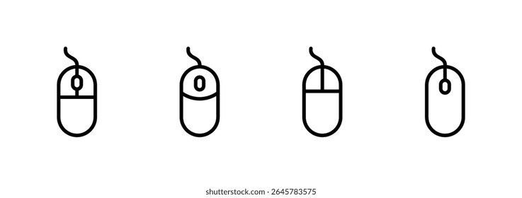 Mouse icon logo design. click sign and symbol. pointer icon vector.