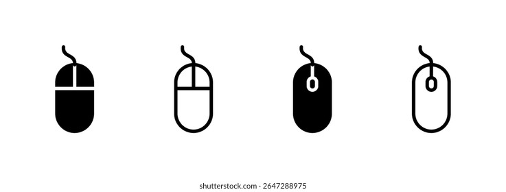 Mouse icon logo design. click sign and symbol. pointer icon vector.