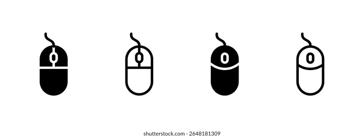 Mouse icon logo design. click sign and symbol. pointer icon vector.