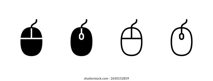 Mouse icon logo design. click sign and symbol. pointer icon vector.