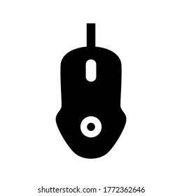 icono del ratón o logotipo símbolo de signo aislado ilustración vectorial - iconos vectoriales de estilo negro de alta calidad
